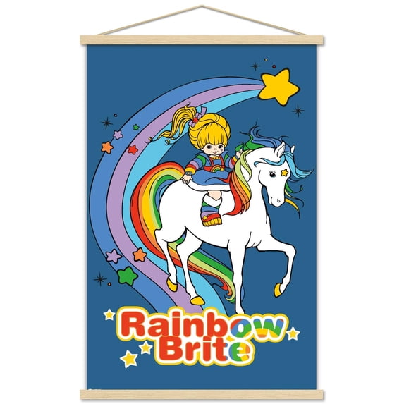 Rainbow Brite - Rainbow Bright & Starlite Wall Poster with Magnetic Frame, 22.375" x 34"