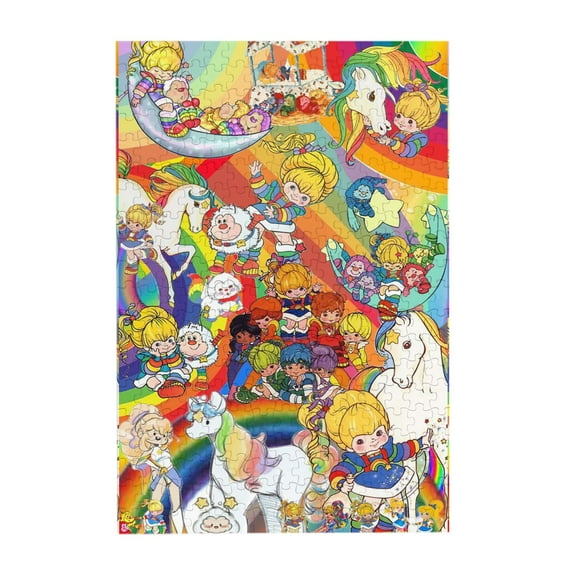 Rainbow Brite Wooden Picture Puzzle 300 Piece Jigsaw Puzzle for Adults Challenging Puzzle Game Gifts