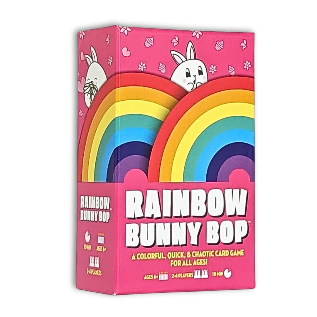 Rainbow Bunny Bop - A Family-Friendly Card Game - Perfect for Boys, Girls, Kids, Families & Adults Who Love Card Games and Board Games Rainbow Bunny Bop - A Family-Friendly Card Game - Perfect for Boys, Girls, Kids, Families & Adults Who Love Card Games and Board Games