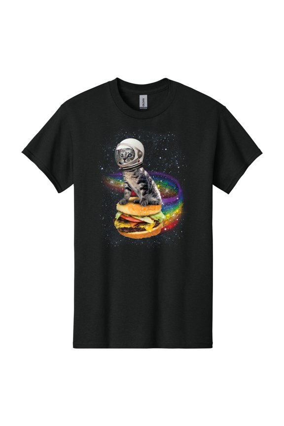 Rainbow Burger Cat T-Shirt