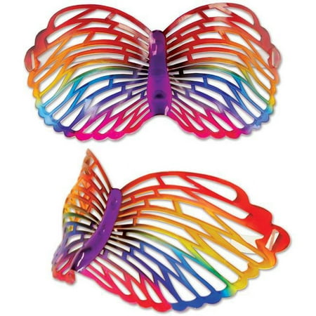 Rainbow Butterfly Glasses Case of 18