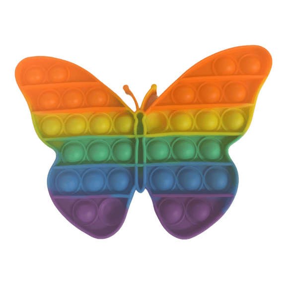 Rainbow Butterfly Push Bubble Sensory Fidget