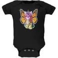 thumbnail image 1 of Rainbow Butterfly Unicorn Kitten Black Soft Baby One Piece - 24 month, 1 of 1
