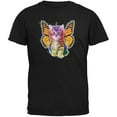 thumbnail image 1 of Rainbow Butterfly Unicorn Kitten Black Youth T-Shirt - Large(14/16), 1 of 1