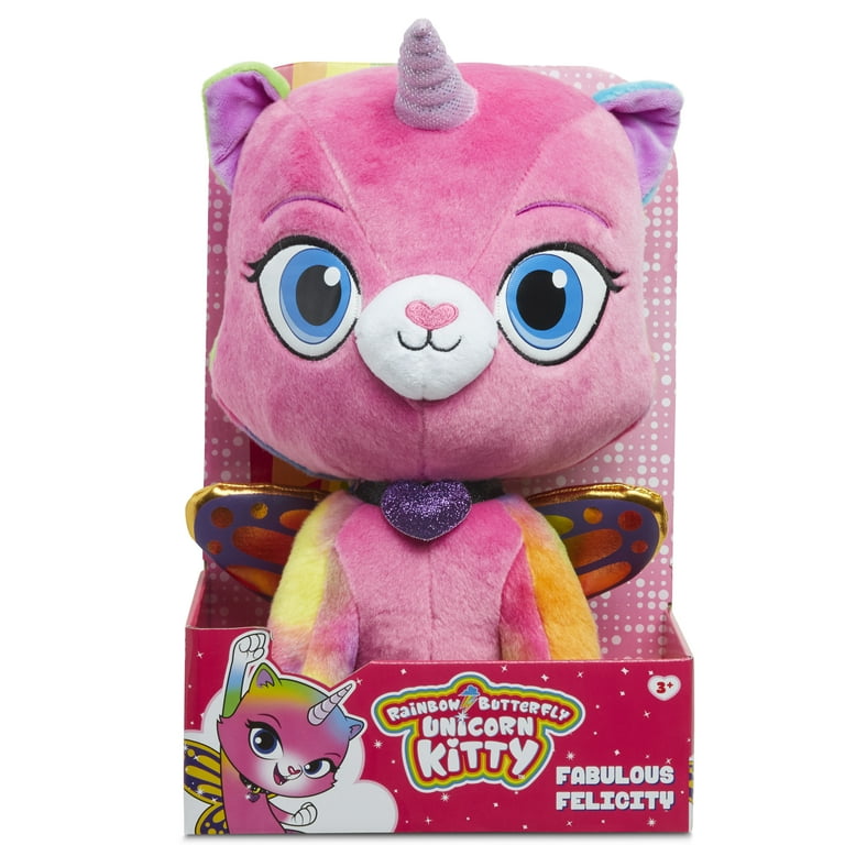 Rainbow butterfly unicorn kitty sales plush