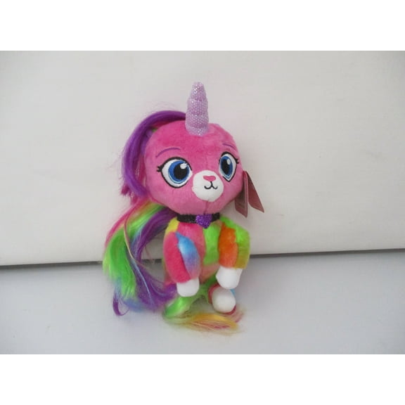Rainbow Butterfly Unicorn Kitty 8" Plush