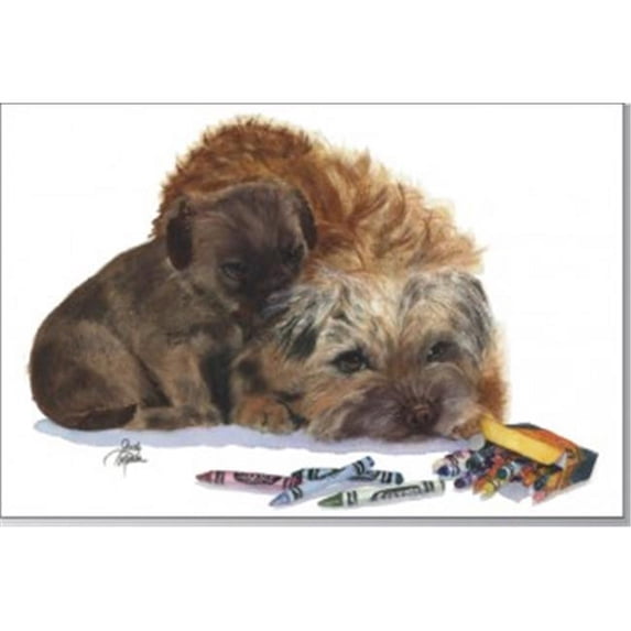 Rainbow Card Company GCU-102MCC Puppy Greeting Cards -12 Pack Muffin and Crumb Cake
