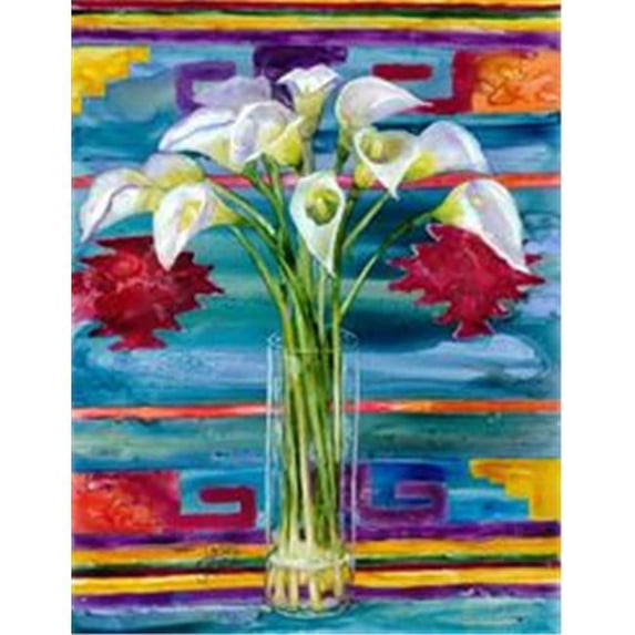 Rainbow Card Company MP210LL 11 x 14 in. Matted Print Lillies