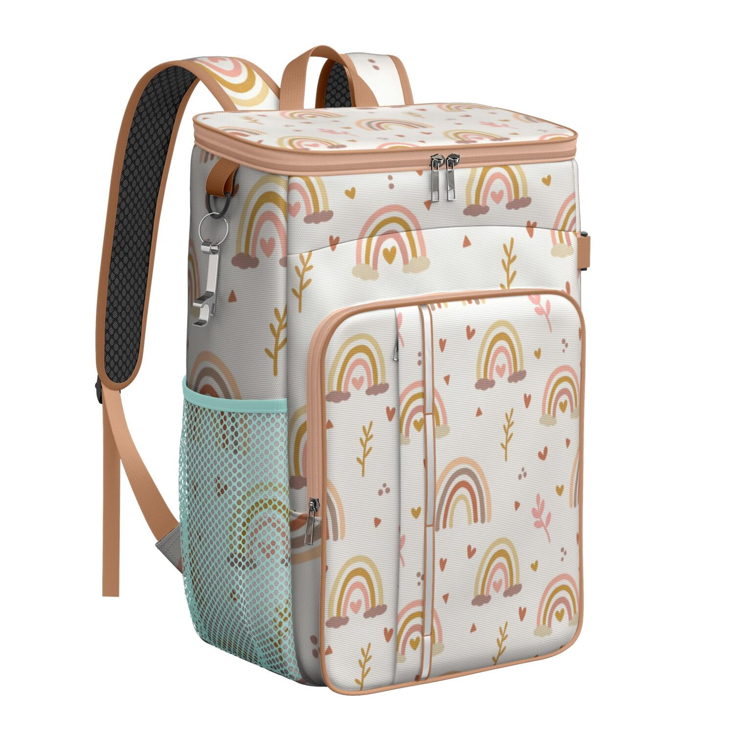 Rainbow Cartoon Cooler Backpack Insulated Waterproof Leak Proof Insulated Cooler Backpack Lightweight Lunch Picnic Camping Backpack Cooler for Men Women