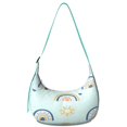 thumbnail image 1 of Rainbow Cartoon Crescent Crossbody Bag for Casual Outing Enthusiasts Casual Hobo Dumpling Bag for Outdoor Activity, 1 of 5