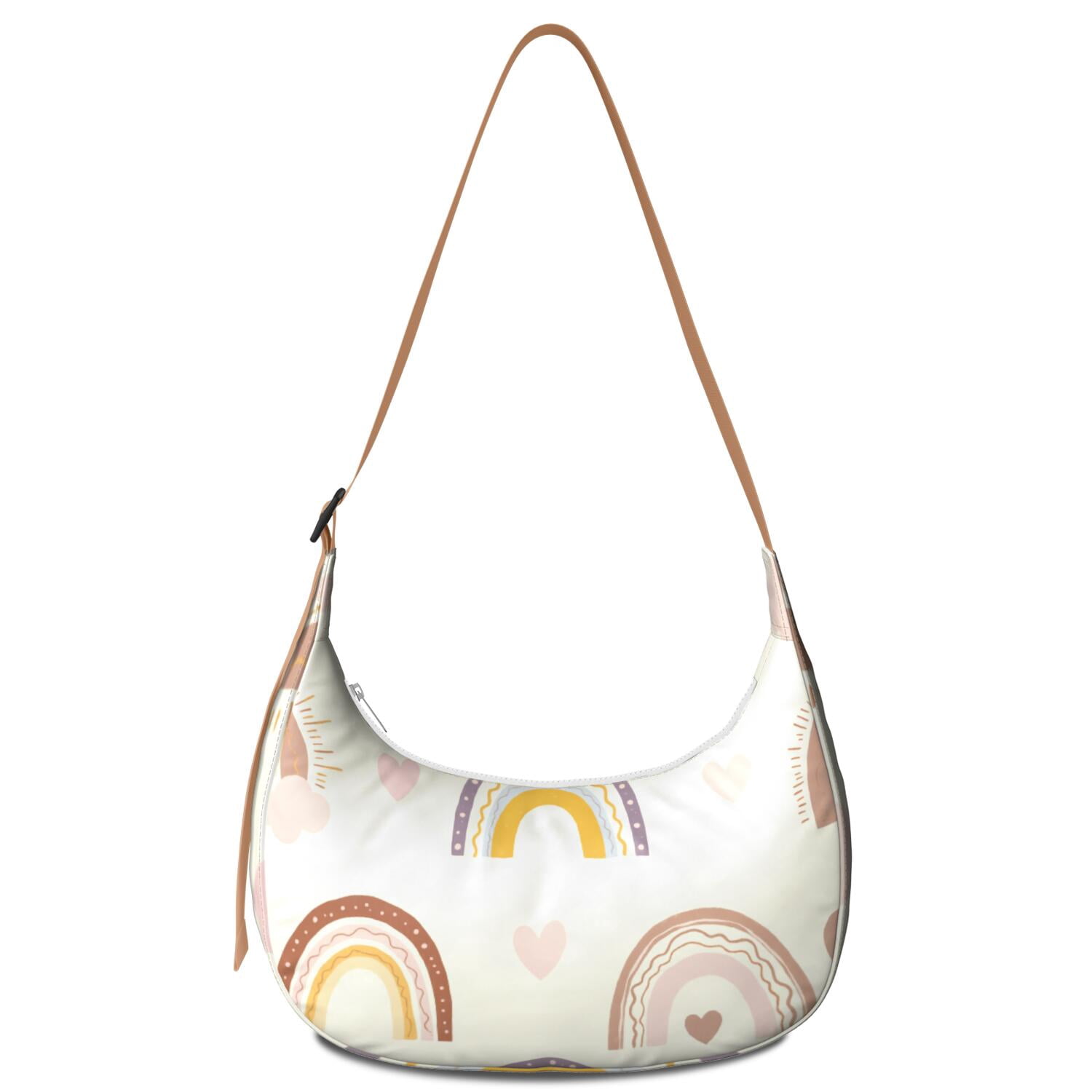 Rainbow Cartoon Sling Bag Nylon Bag for Unisex Women Men Casual
