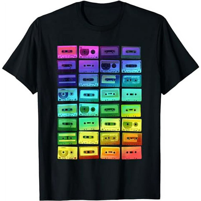 Cassette Tapes Mixtapes 1980s Radio Ghetto Blaster T-Shirt Cassette Tapes Mixtapes 1980s Radio Ghetto Blaster T-Shirt