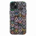 thumbnail image 1 of Rainbow Cat Faces Phone Case, Funky Colorful Cat Pattern Protective iPhone Cover for iPhone 16 15 14 13 12 11 Plus Pro Max Mini, 1 of 6