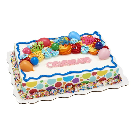 Rainbow Celebration Sheet Cake