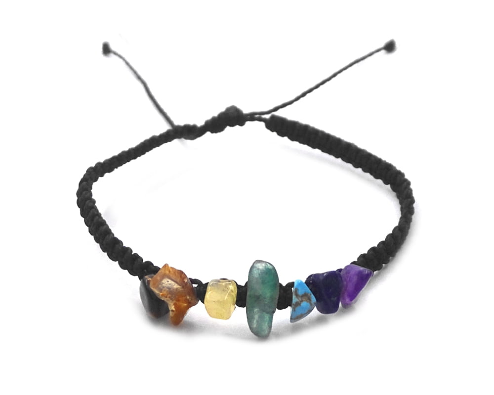 Rainbow Magnesite Gem Chip Bracelet Sterling Silver Handmade Rainbow Magnesite Gem Chip Bracelet Sterling Silver Handmade