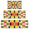 thumbnail image 1 of Rainbow Checkered Pattern Kitchen Rugs Sets Of 3,Kitchen Runner Rugs Non Skid Washable,Decorative Kitchen Floor Mats for Kitchen,Sink,Laundry,17"x30"+ 17"x47" + 17"x59", 1 of 6