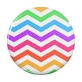 thumbnail image 1 of Rainbow Chevrons Zigzag Pattern Kitchen Refrigerator Locker Button Magnet, 1 of 5