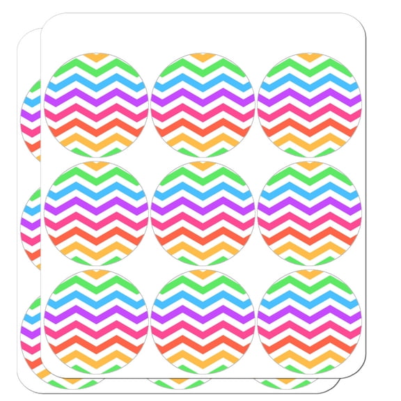 Rainbow Chevrons Zigzag Pattern Planner Calendar Scrapbooking Crafting Stickers