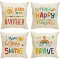 thumbnail image 1 of Rainbow Classroom Throw Pillow Covers Set of 4 18x18 Inch Reading Calm Down Corner School Nursery Decor Throw Pillow Covers Teacher Counselor MustHaves for Cozy Learning Spaces, 1 of 6