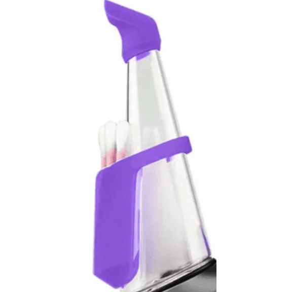 Rainbow Clear Vase Glass Attachment Accessories Replacement for Peak Pro Tops Clear + Purple Silicone Accessories