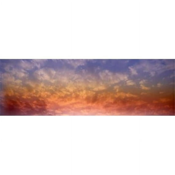 Rainbow Clouds Poster Print by , 37 x 12