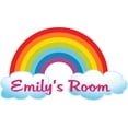 thumbnail image 1 of Rainbow Clouds Rainbows Colorful Customized Name Wall Decal - Custom Vinyl Wall Art - Personalized Name - Baby Girls Boys Kids Bedroom Wall Decal Room Decor Wall Stickers Decoration Size (20x40 inch), 1 of 2