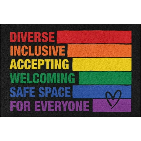 Rainbow Coir Doormat Coco Door Mat for Entryway Outside Yard Home Decoration Clearance, Natural Coir Doormat with Non-Slip Backing for Outdoor Indoor Welcome Doormat Home Doormat Decor Lightning Deals