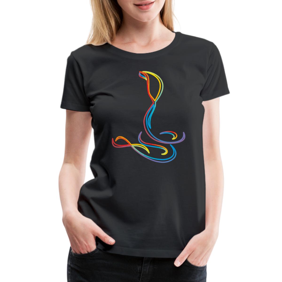 Rainbow Color Cobra Women's Premium T-Shirt - Walmart.com