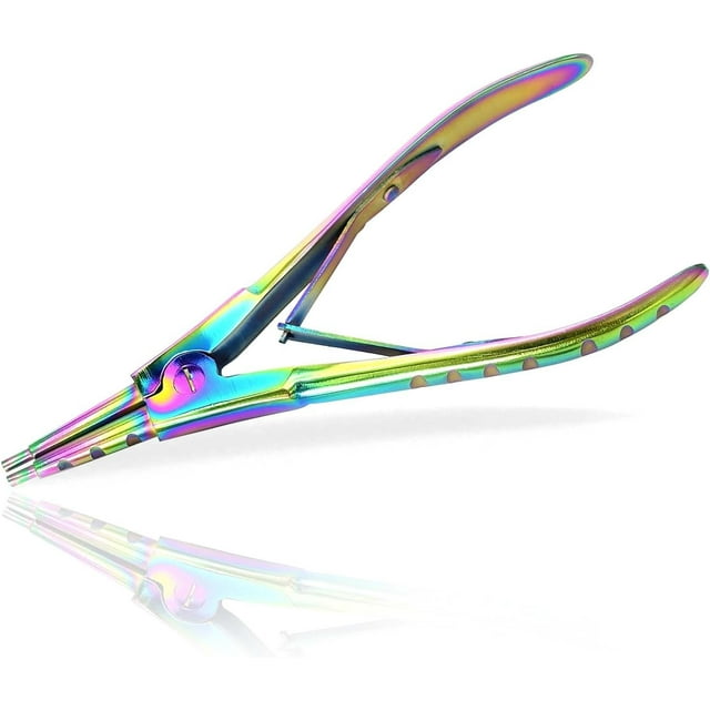 Rainbow Color Reverse Action Bow Opening Pliers Perfect for Opening