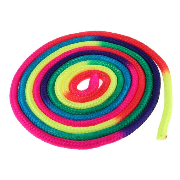 Rainbow Color Rhythmic Gymnastics Rope Strong Training Ropes for Competitions Type 4