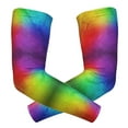 thumbnail image 1 of Rainbow Colored Arm Sleeves For Men Women Compression Sports Sun Protection Tattoo Cover Up, 1 of 7