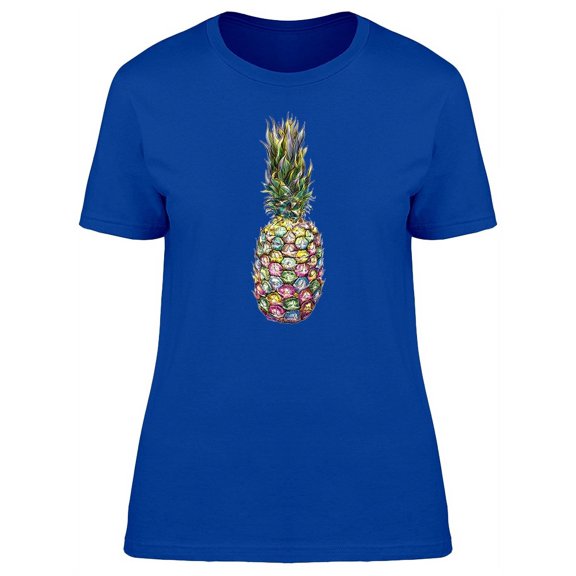 Rainbow Colored Pineapple T-Shirt Women -Image by Shutterstock, Female Small
