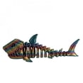 thumbnail image 1 of Rainbow Colored Shark Skeleton 3D Printed Figurine, 1 of 1
