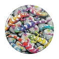 thumbnail image 1 of Rainbow Colorful Geckos Lizards Kitchen Refrigerator Locker Button Magnet, 1 of 6