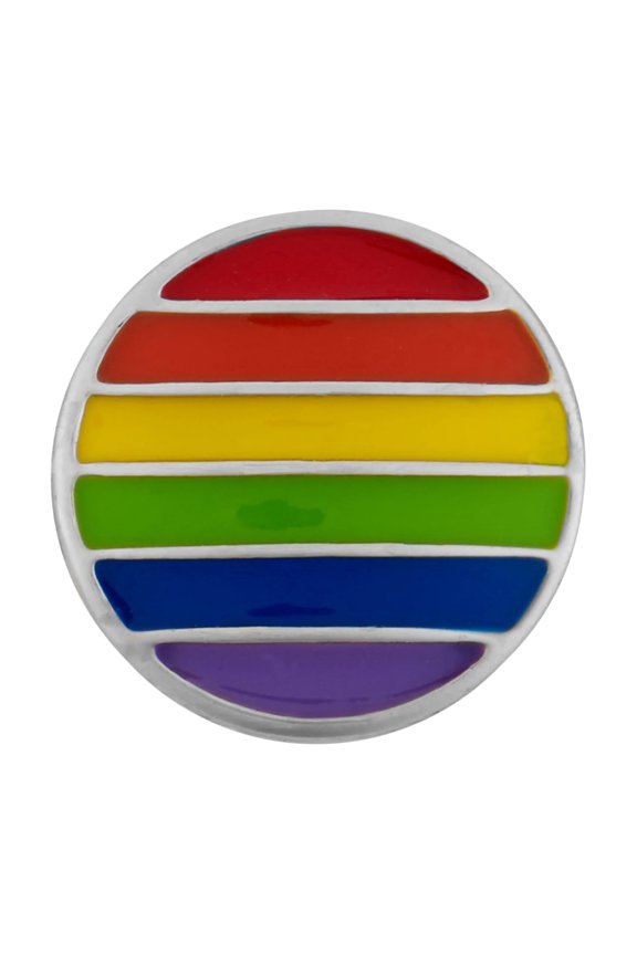 Snap Jewelry Rainbow Colorful Ginger Charm 18MM Button, For Interchangeable DIY Customizable Accessories