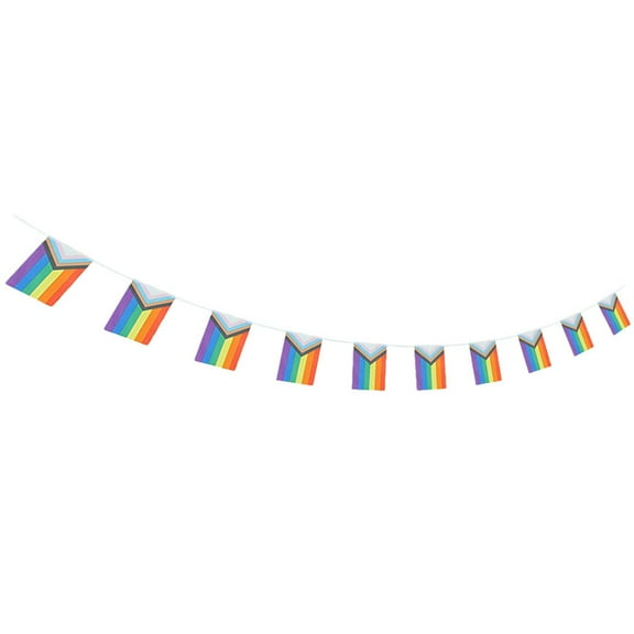 BEADCEST 1Set Rainbow Hanging Banner Pride Design Square Polyester for Rainbow Decorations