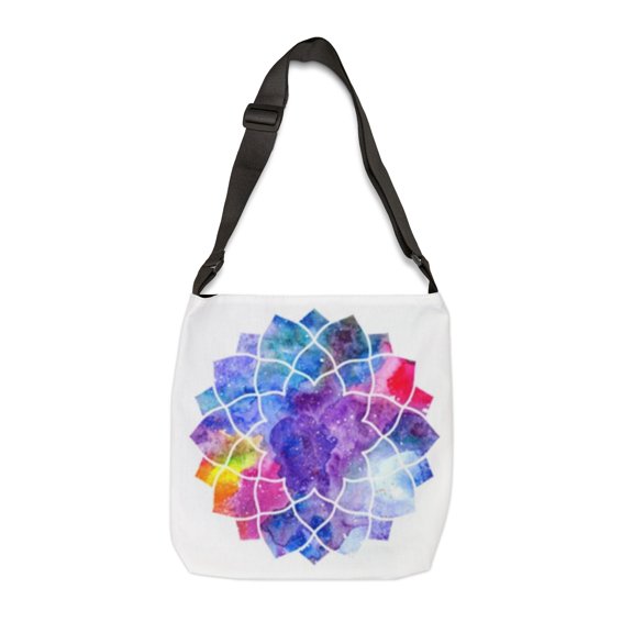 Rainbow Colors Mandala Adjustable Tote Bag