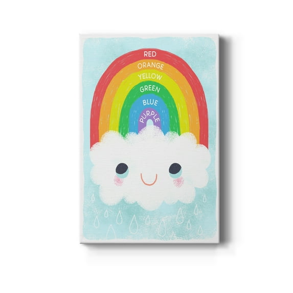 Rainbow Colors Premium Gallery Wrapped Canvas - Ready to Hang - 18 x 27