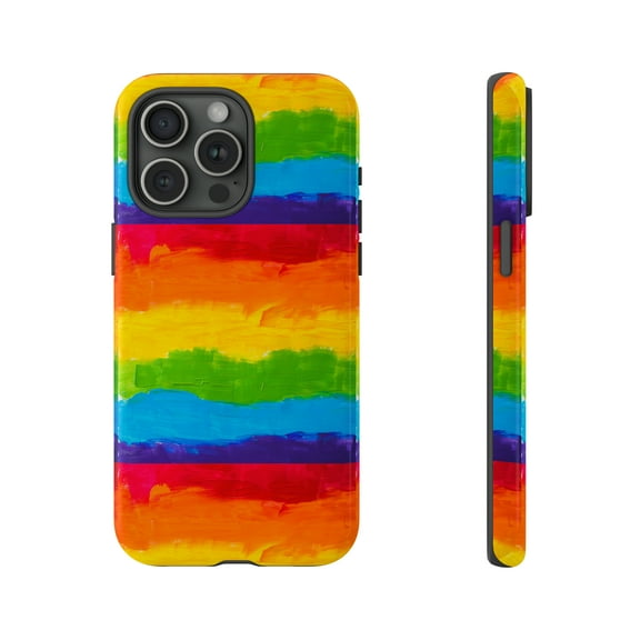 Rainbow Colors Tough iPhone 15 Case-iPhone-iPhone 14 Case-iPhone Case