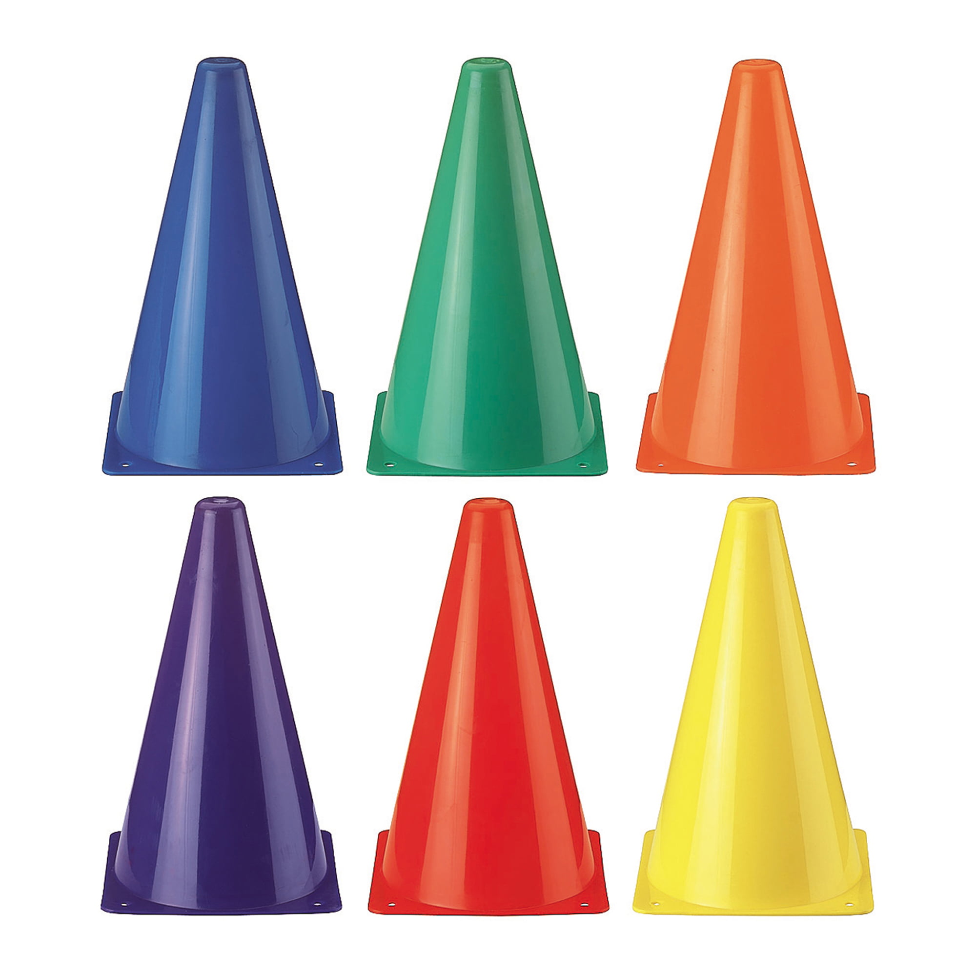 Rainbow Cones, 6 Colors, 12 Cones