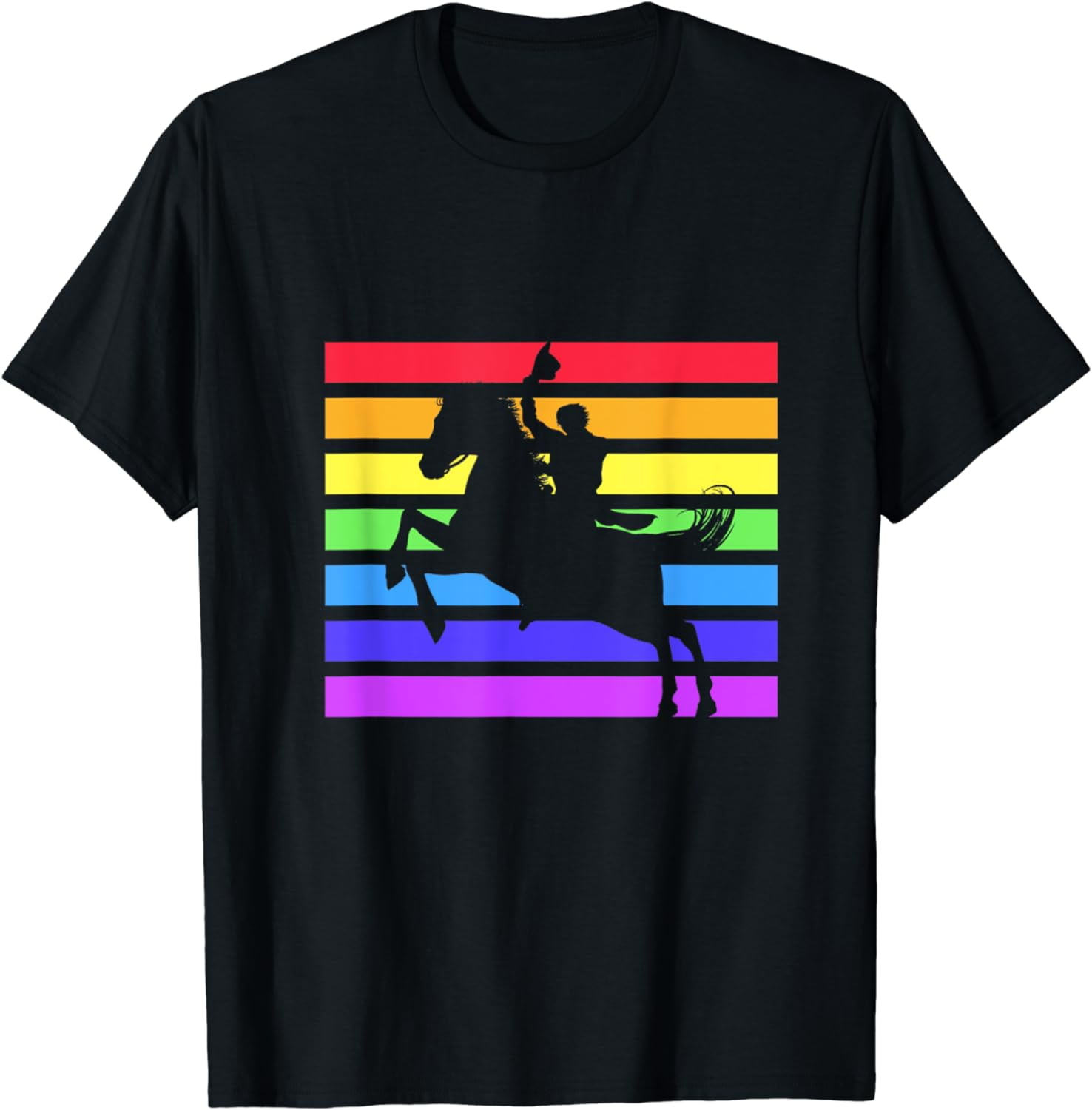 Rainbow Cowboy | Western Rodeo Pride Flag LGBT Yee Haw T-Shirt ...