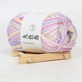 thumbnail image 1 of Rainbow Crochet Yarn – Soft Multi-Color Ombre Thread for Knitting, Weaving & Crafting | Ideal for DIY Sweater & Scarf Making and Classic Crochet Projects(Pink), 1 of 3