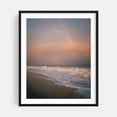 thumbnail image 1 of Rainbow at Cryder Beach, Southampton - Southampton New York Photography Beach Ocean Waves Sunset Coast Nature Landscape Black Framed Wall Art Print 12 x 16 inches, 1 of 4