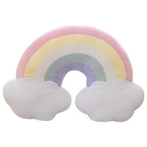 Rainbow Cushion Plush Toys Soft Bedside Pillows Creative Gifts for Women All Ages
