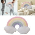 thumbnail image 1 of Rainbow Cushion Toy Soft Bedside Pillow for Girls and Women Comfort Stuffed Animal Decorative Friend, 1 of 6
