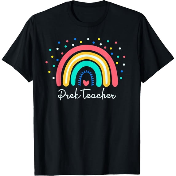 Rainbow Cute Pre-K Teacher Returned to Teaching T-Shirt