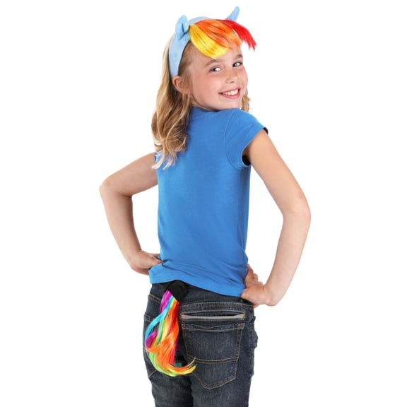 Rainbow Dash Headband Tail & Cutie Mark Costume Kit