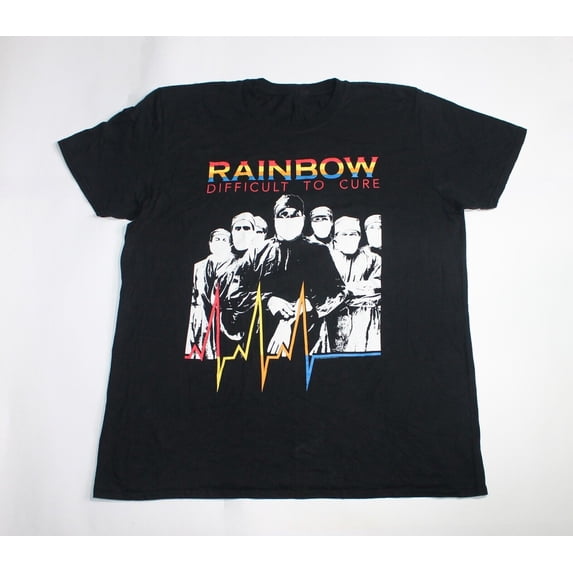 Rainbow Difficult to Cure Rock T-Shirt Cotton Men Women MC789