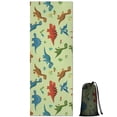 thumbnail image 1 of Rainbow Dinosaurs Tiny Plants Hot Yoga Mat Towel Non Slip for Hot Yoga - Quick-Drying Yoga Mat Cover with 4 Corner Pockets with Travel Bag - Hot Yoga Towel Non Slip 70"x26", 1 of 6