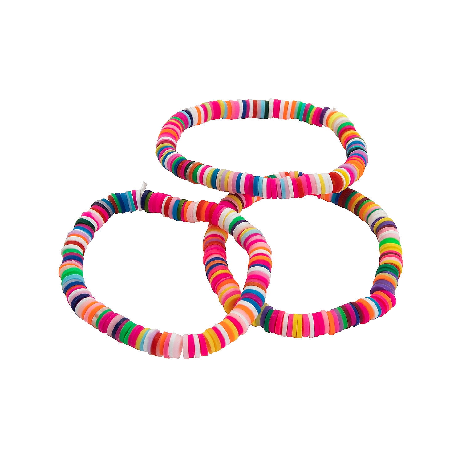 7Pcs Colorful Small Beads Bohemia Bangle Elastic Bracelet Set